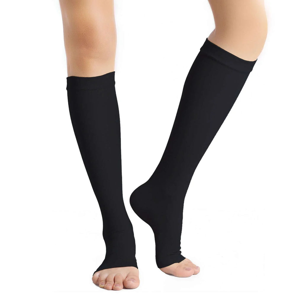 Open-Toe Compression Socks