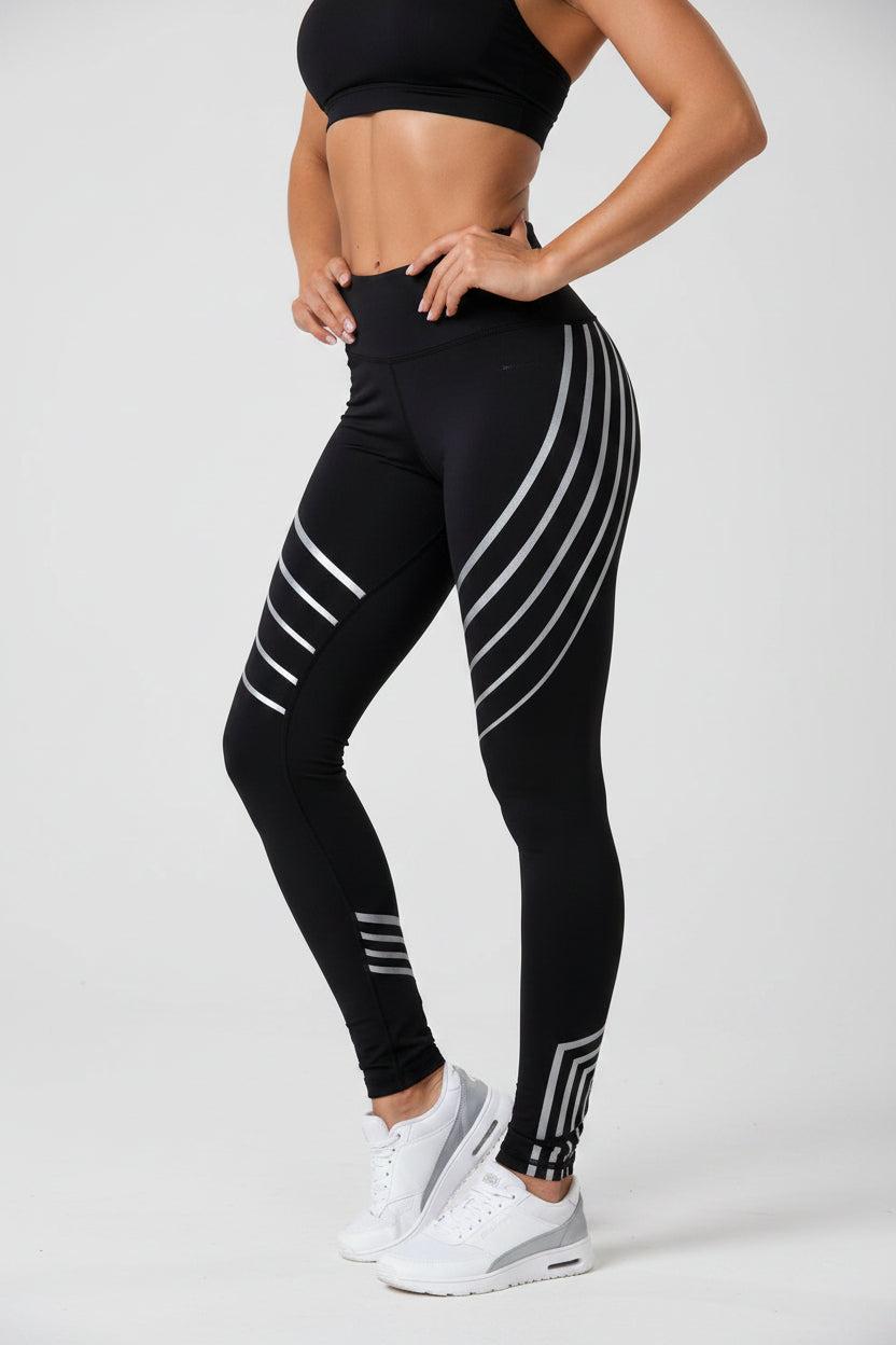 Women’s Printed Workout Leggings – Slim Fit Pencil Pants