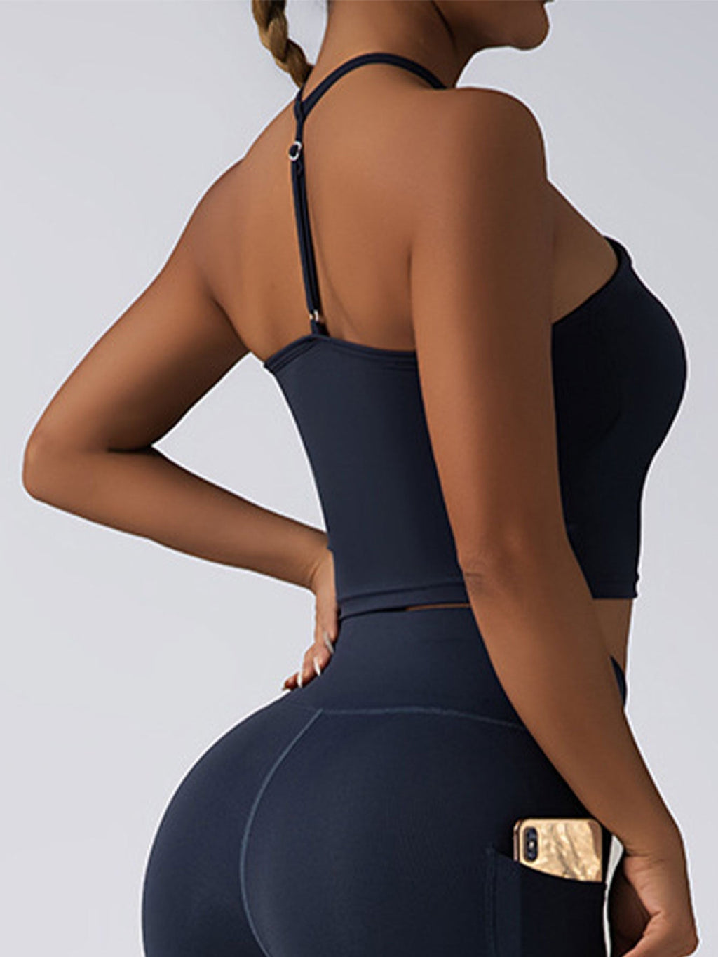 Padded Seamless Crop Top Sports Bra