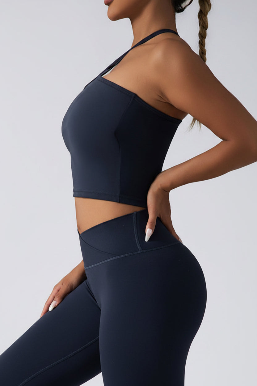 Padded Seamless Crop Top Sports Bra