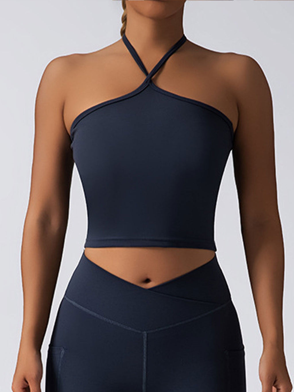 Padded Seamless Crop Top Sports Bra