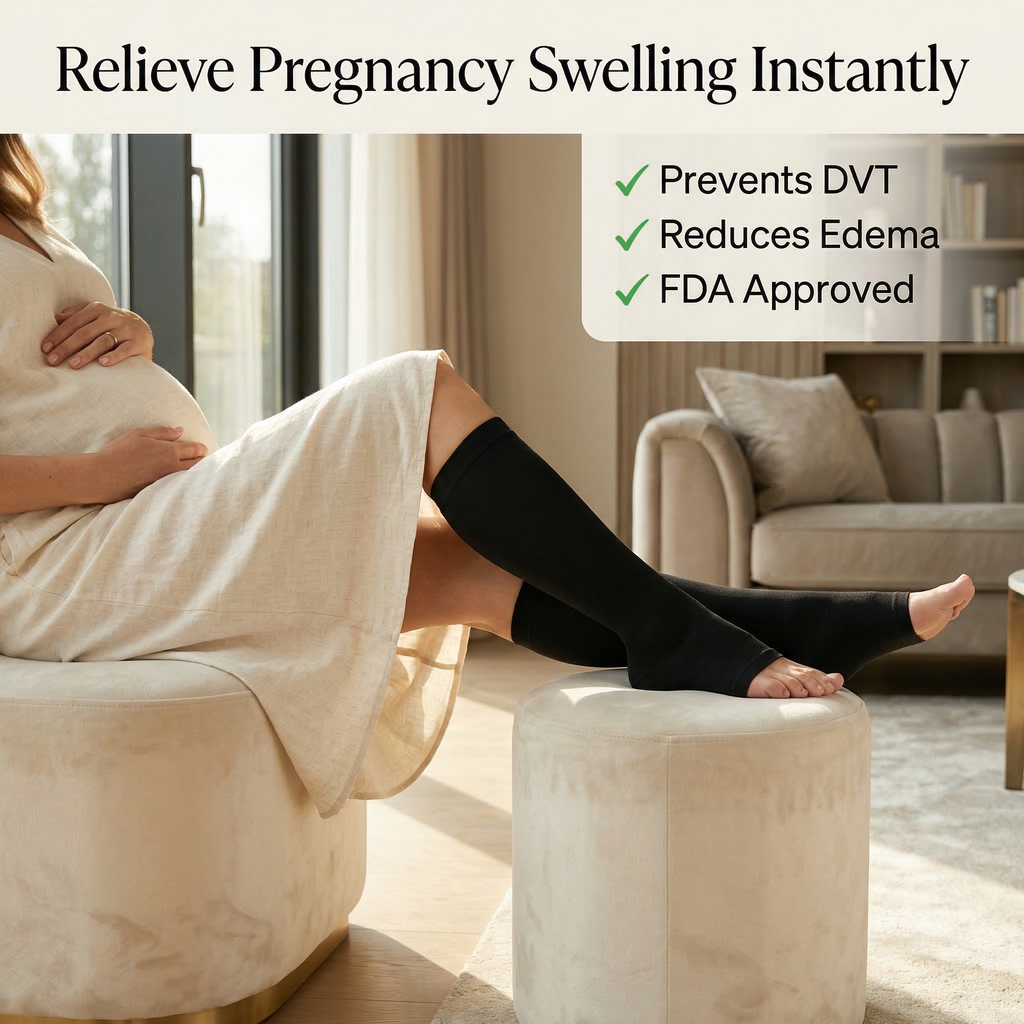 Open-Toe Compression Socks
