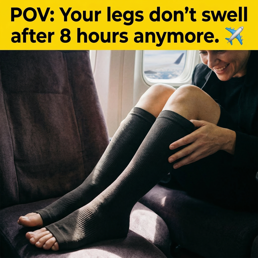 Open-Toe Compression Socks