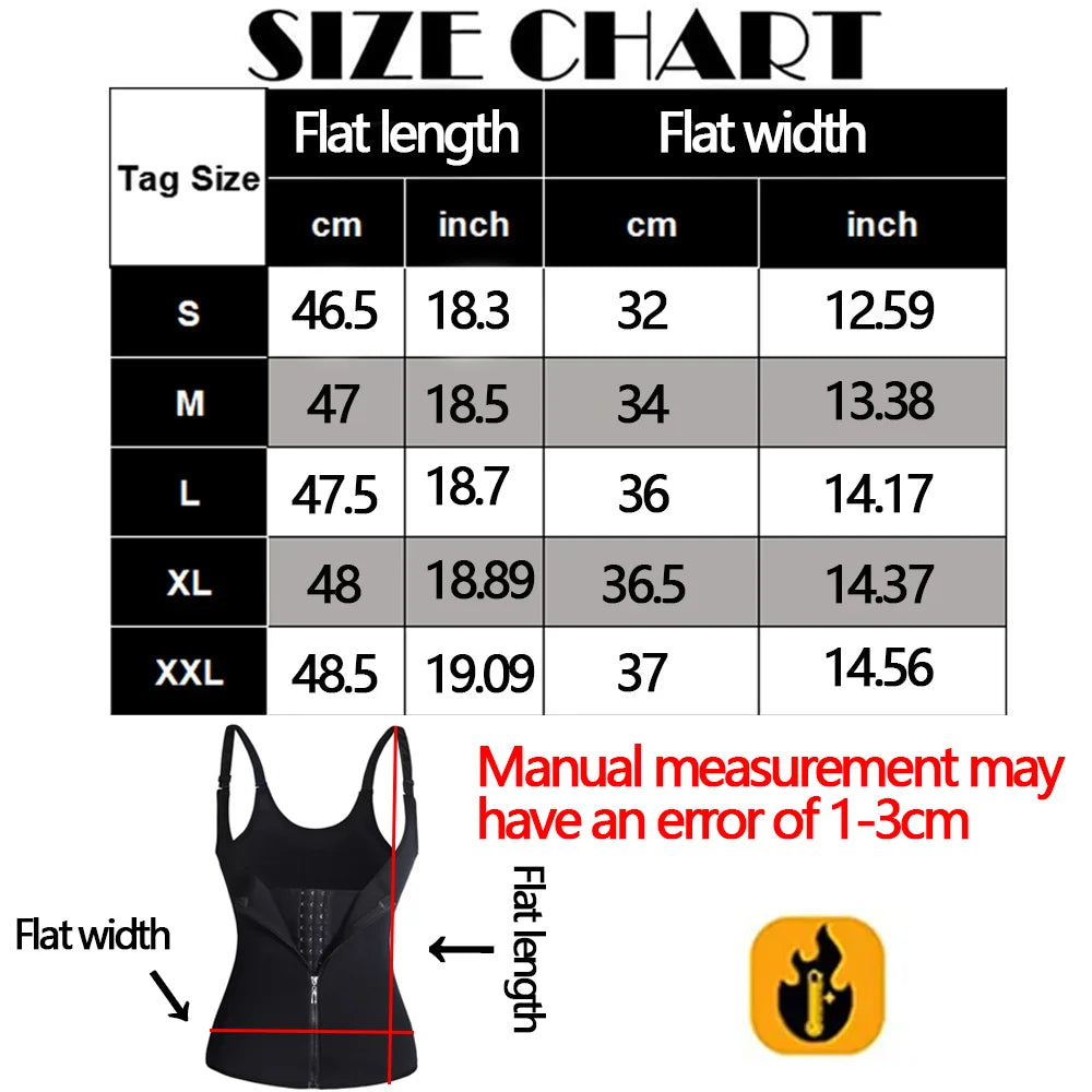 Women's Zipper Waist Trainer Tank Top