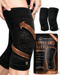 Copper Compression Knee Sleeves (2 Pack)